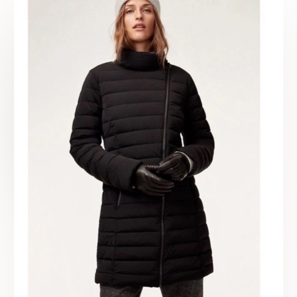 Aritzia Babaton Reza Black Midi Puffer Jacket - Picture 1 of 4